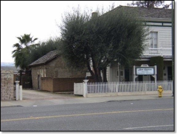 One of the first adobe homes in San Jose.